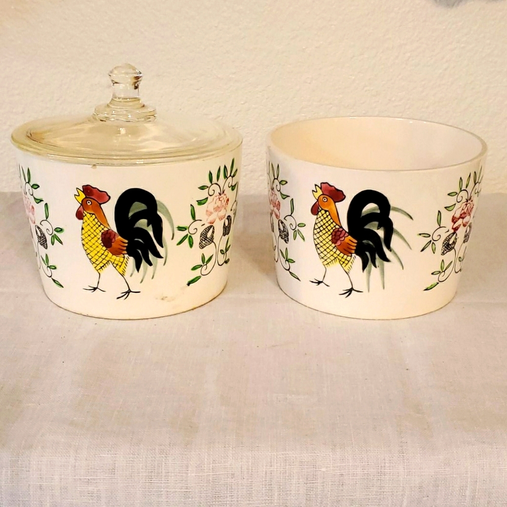 Vintage rooster dishes - Picture 1 of 4